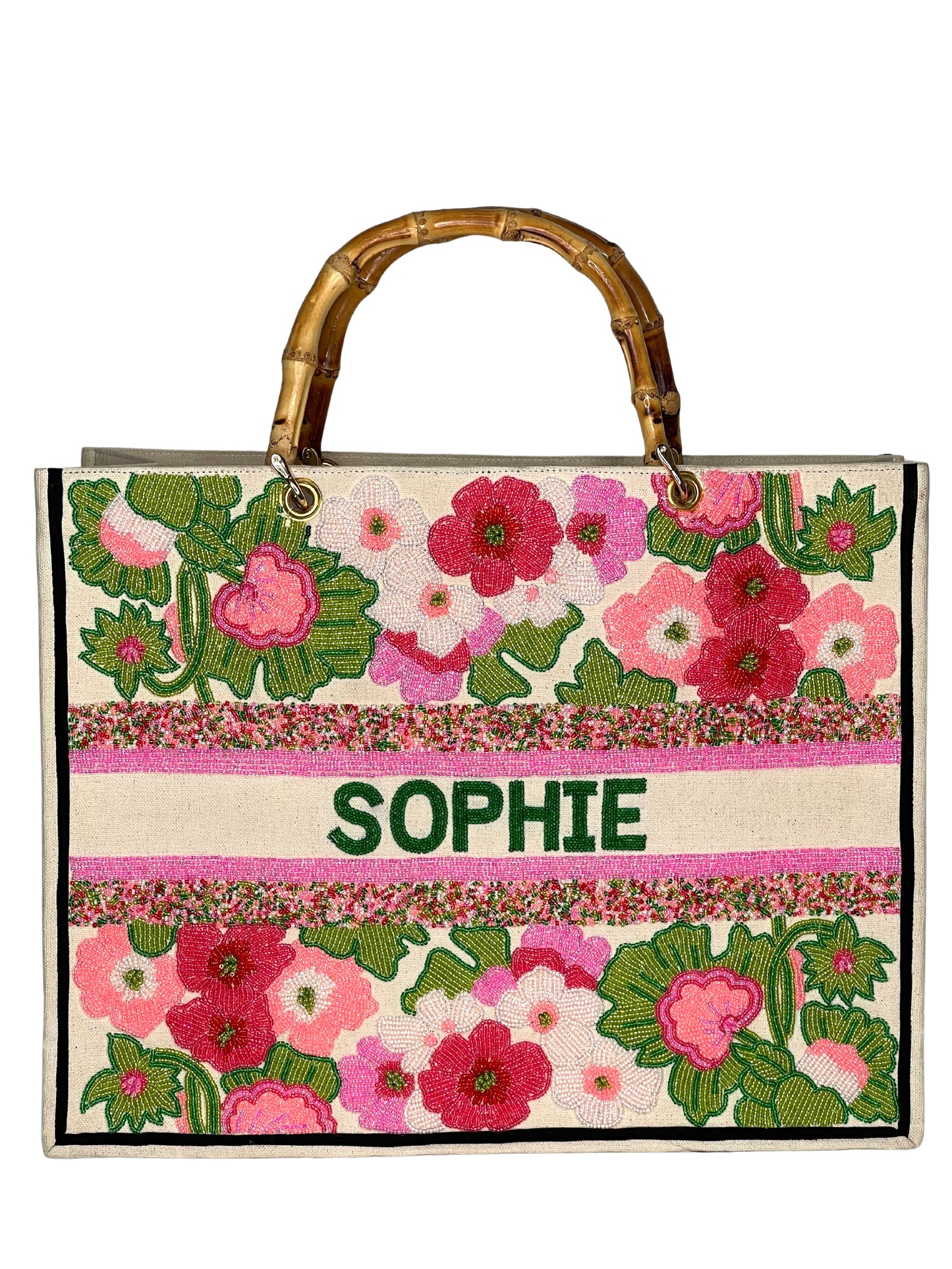 SOPHIE TOTE - PINK GERANIUM