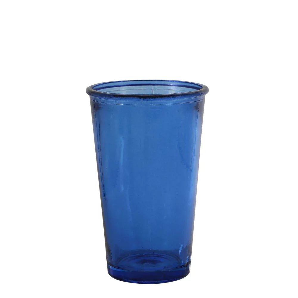 SPANISH BLUE TALL WATER GLASS