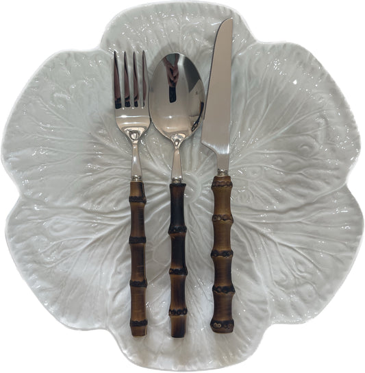 BURNT BAMBOO CUTLERY (3 PIECE SET)