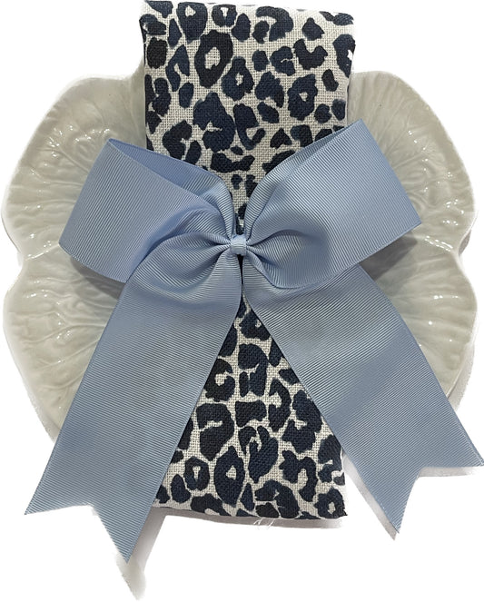 BLUEBIRD GROSGRAIN NAPKIN BOW